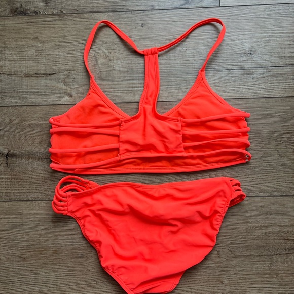 Vibrant Orange Women's Swim Set - Picture 2 of 2